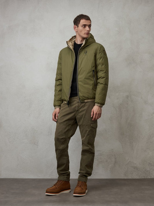 BLAUER UOMO REVERSIBILE VERDE TECNO